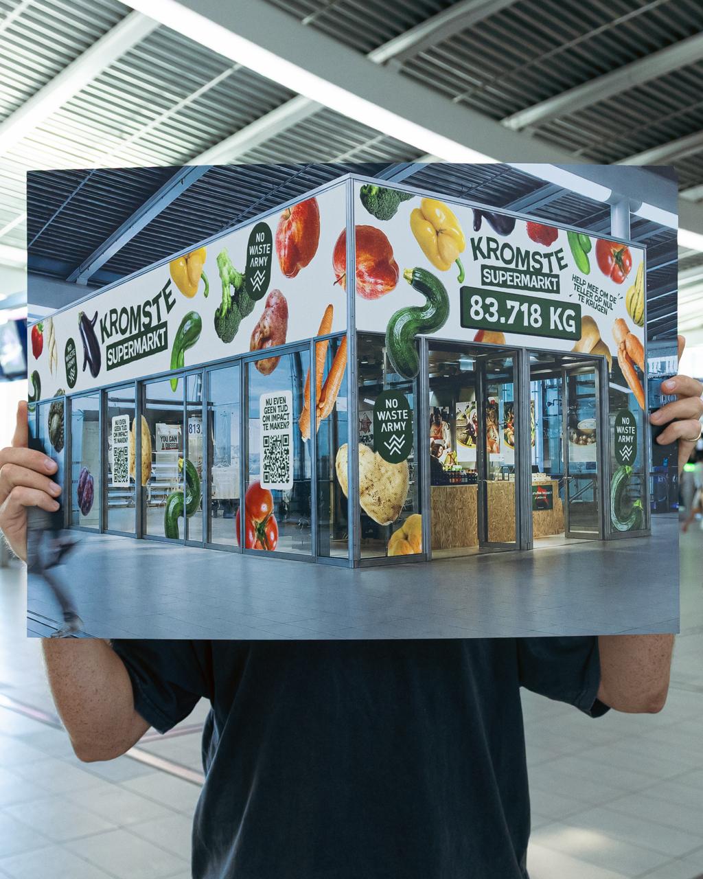 No Waste Army draagt sterk bij aan de zichtbaarheid van de groep. Tijdens De Verspillingsvrije Week (7 t/m 13 september 2026) opent op Utrecht Centraal de 'kromste supermarkt van Nederland'